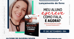 Montes Claros - Professora das Faculdades Prominas lançará livro em live na plataforma Youtube