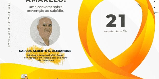 Montes Claros - Setembro Amarelo: uma conversa sobre prevenção ao suicídio