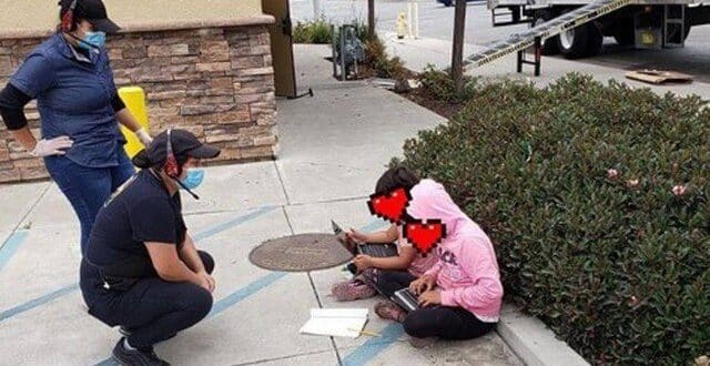 Vaquinha ajuda irmãs flagradas estudando na calçada e usando Wi-Fi de restaurante