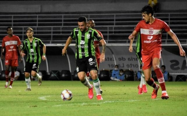 América empata com CRB e volta ao G-4 da Série B