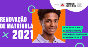 MG - Renovação de matrícula da rede estadual termina nesta sexta-feira (30)