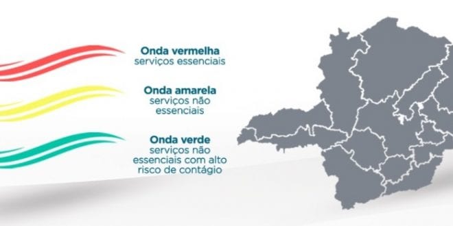 MG - Regiões Leste e Nordeste regridem para onda vermelha a partir deste sábado em Minas Gerais