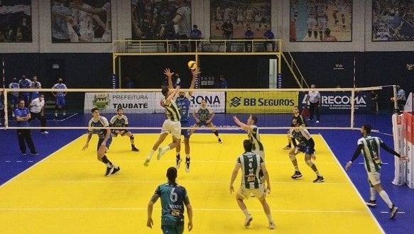 Montes Claros América Vôlei se impõe, mas perde para líder Taubaté pela Superliga