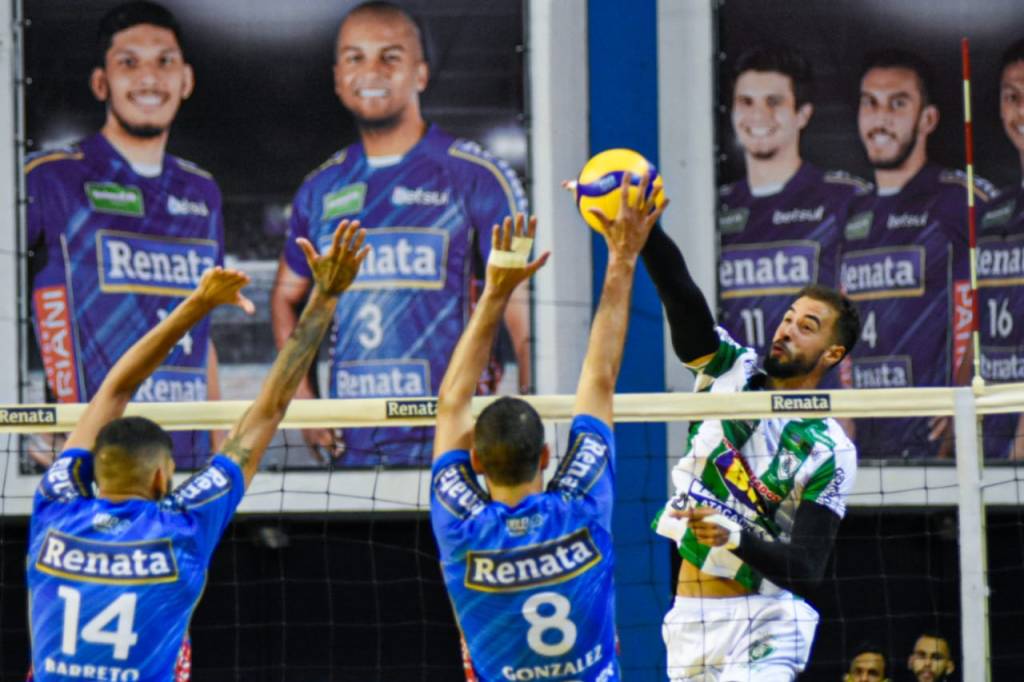 Em noite de duelo equilibrado, Montes Claros América é superado pelo Vôlei Renata na Superliga