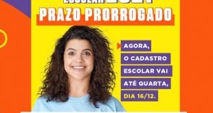 MG - Prorrogado prazo do cadastro escolar nas escolas estaduais para 2021