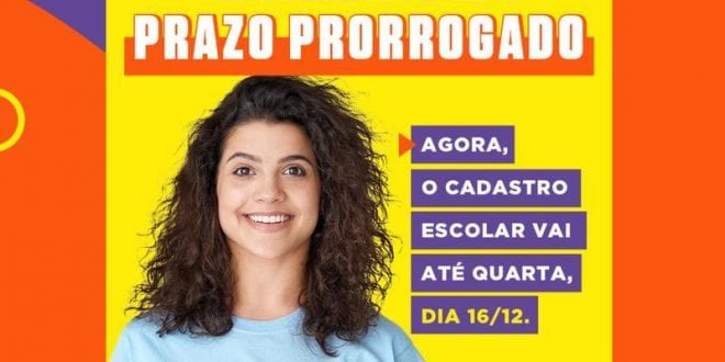 MG - Prorrogado prazo do cadastro escolar nas escolas estaduais para 2021