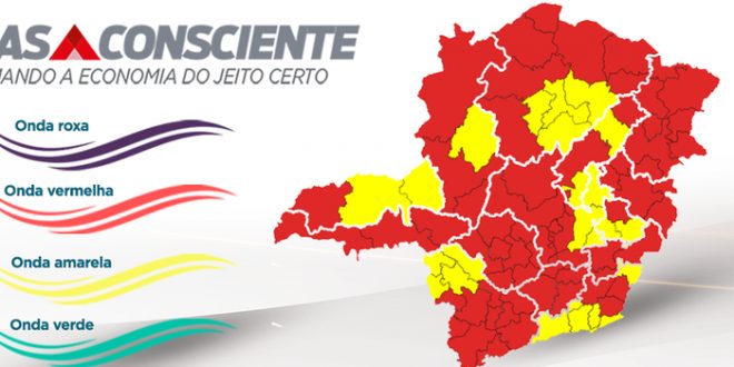 Norte de Minas - Macrorregião Norte regride e Estado tem 11 das 14 regiões na onda vermelha do Minas Consciente