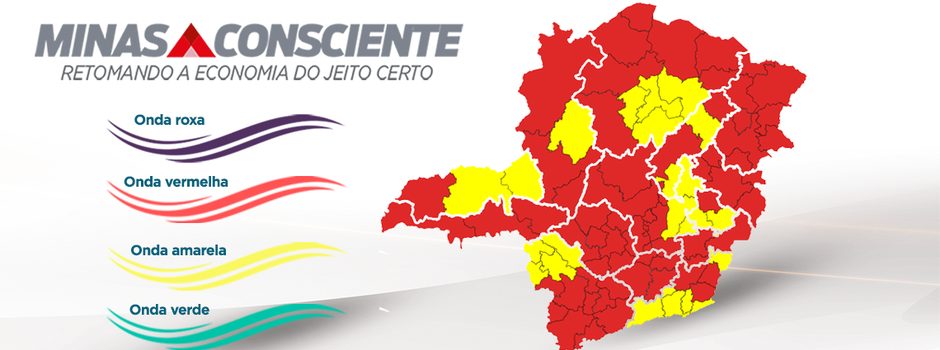 Norte de Minas - Macrorregião Norte regride e Estado tem 11 das 14 regiões na onda vermelha do Minas Consciente