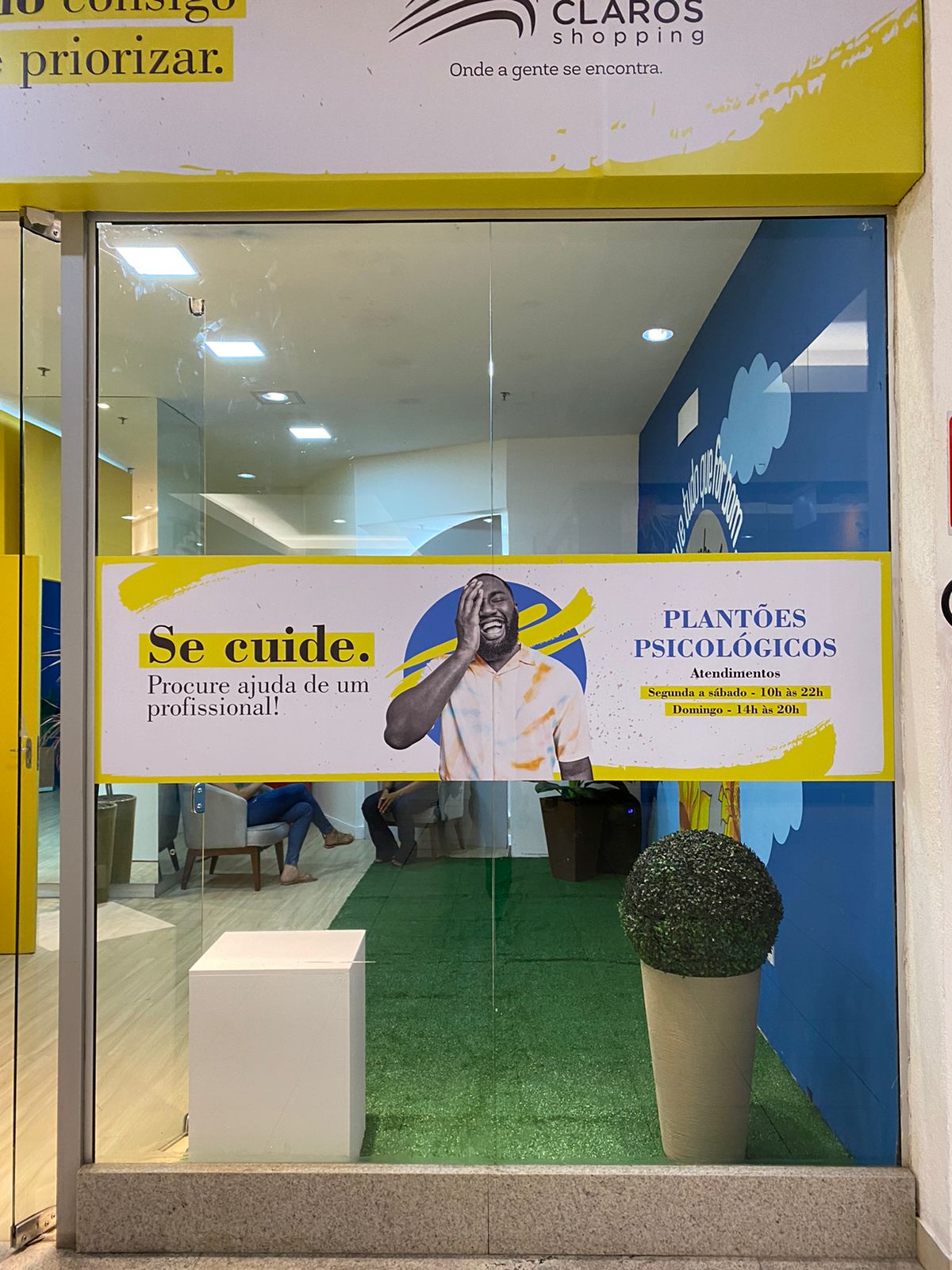 Montes Claros - O Montes Claros Shopping oferece serviço gratuito de escuta e acolhimento em plantões psicológicos destinados à comunidade