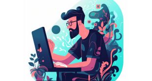 logotipo - homem no computador