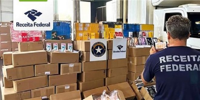 Mercadorias apreendidas pela Receita Federal serão doadas