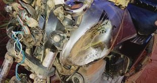 Acidente entre moto e ônibus deixa motociclista ferido na zona rural de Montes Claros