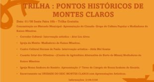 Trilha cultural percorre pontos históricos de Montes Claros no encerramento do evento “Raízes Mineiras”