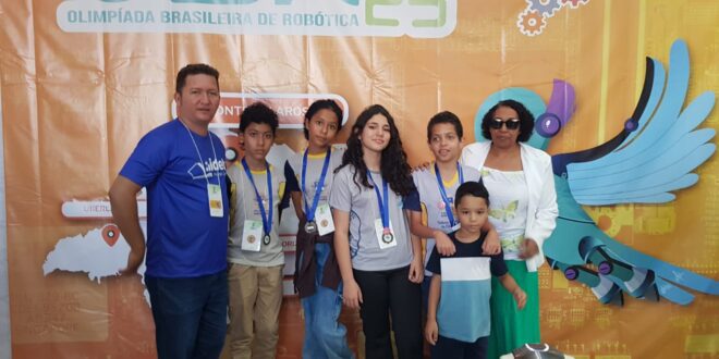 Alunos da EM. Mestra Fininha participam da Olimpíada Brasileira de Robótica
