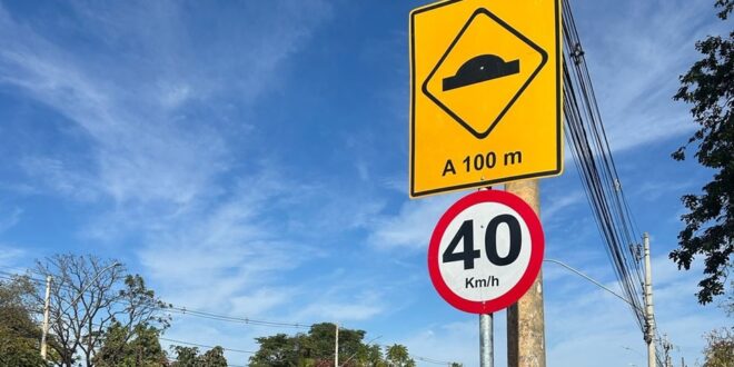 Após acidentes graves, MCTrans instala redutores de velocidade na Avenida Magalhães Pinto