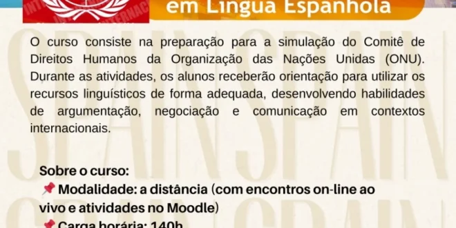 IFNMG abre inscrições para curso gratuito de Simulação da ONU em Espanhol