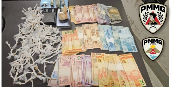 Polícia Militar prende três suspeitos e apreende mais de 700 pedras de crack em Montes Claros