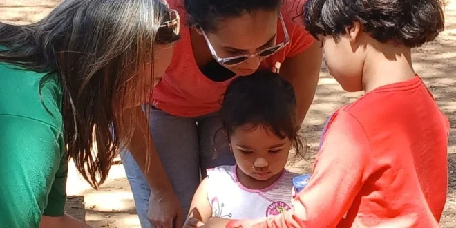 Crianças participam de oficina ambiental com foco em reciclagem e sustentabilidade
