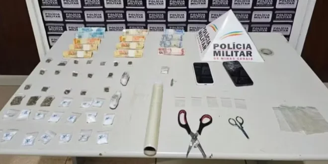 PM apreende drogas em casa monitorada por câmeras com pitbulls e concertina no quintal em Várzea da Palma