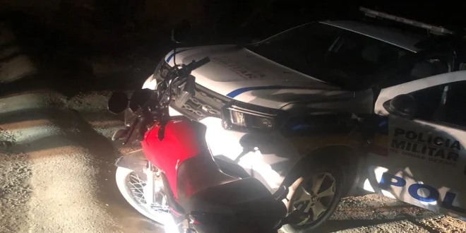 Montes Claros - PM recupera motocicleta roubada de motorista de aplicativo e intensifica buscas por suspeitos