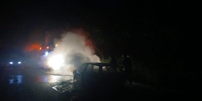 Incêndio em veículo na MGC-451, sentido Olhos d’Água