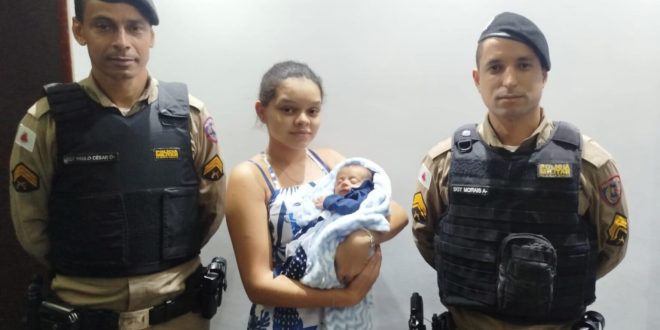 Ato heroico: policiais militares salvam bebê engasgado em Gouveia, no Norte de Minas