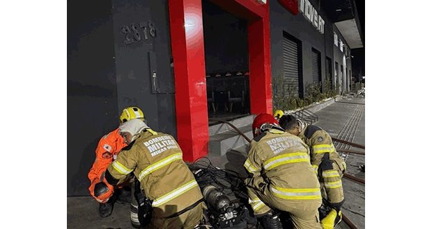 Montes Claros: incêndio atinge academia no bairro Novo Jaraguá
