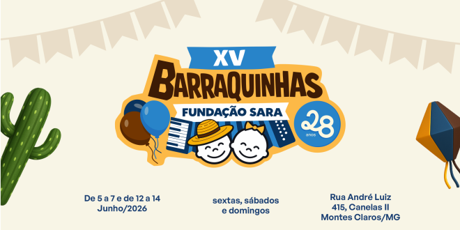 Evento acontece de 05 a 07 e 12 a 14 de junho, com entrada gratuita, música, quadrilha e gastronomia típica.