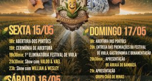 Festa do Milho de Bocaiuva acontece entre 15 e 17 de maio com programação cultural e shows musicais