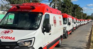 Montes Claros recebe cinco das 35 ambulâncias 0 km entregues ao SAMU Macro Norte