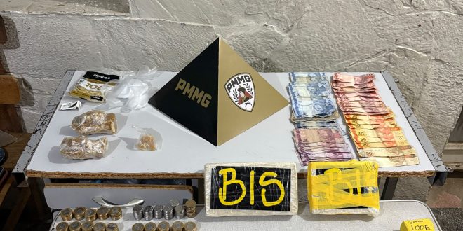 Polícia Militar apreende drogas e prende jovem de 23 anos em operação no bairro Vera Cruz, em Montes Claros