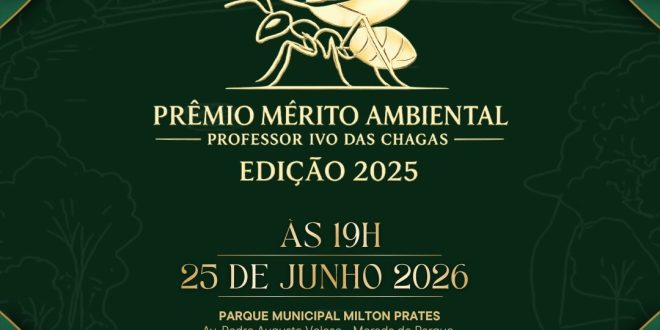 Montes Claros entrega Prêmio Mérito Ambiental Professor Ivo das Chagas nesta quinta-feira
