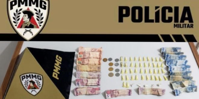 Operação da PM prende suspeito de tráfico de drogas no Bairro Conferência Cristo Rei em Montes Claros