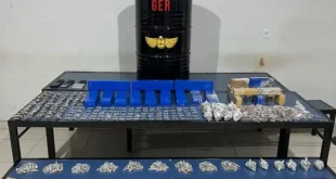 Polícia Militar apreende grande quantidade de drogas em operação no bairro Vila Ipiranga, em Montes Claros