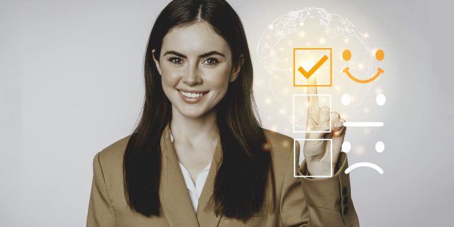 Qualidade do produto e percepção do consumidor: como marcas evitam ruídos no mercado checking satisfaction checklist box copy space